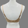Oropeel Curvy Double Layered Minimizer Wired Bra with Lace Touch-BEIGE